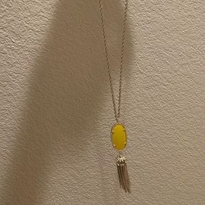 Yellow long Kendra Scott Necklace
